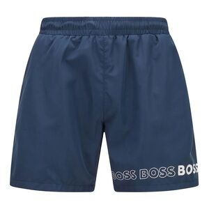 BOSS Dolphin Swim Shorts Men Size L Straight Leg Logo